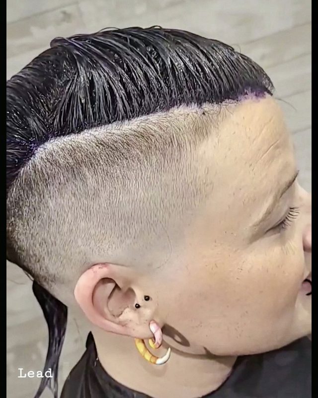 Branded post, skin fade